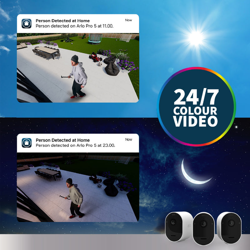 ARLO Pro 5 VMC4060P 2K Quad HD Wireless HDR Security Camera