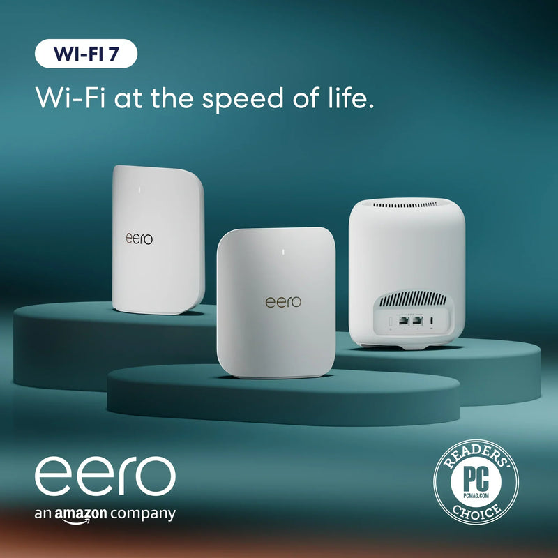 eero Pro 7 Tri-band Mesh Wi-Fi 7 5G Router - 3 Pack