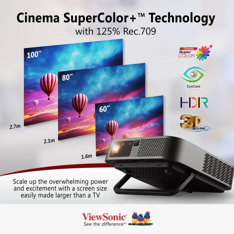 VIEWSONIC M2e 1080p Smart Portable LED Projector with Harman Kardon® Speakers