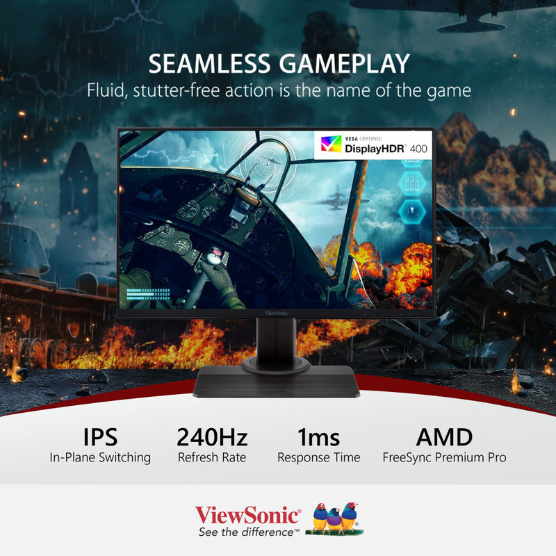 VIEWSONIC XG2431 24” 240Hz IPS Gaming Monitor