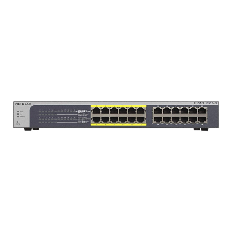 NETGEAR JGS524PE 24-Port Gigabit Ethernet Smart Managed Plus PoE Switch - with 12 x PoE @ 100W