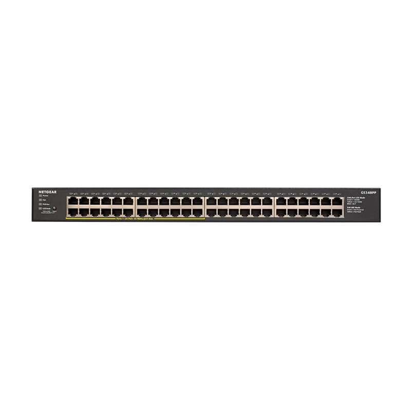 NETGEAR GS348PP 48-Port Gigabit Ethernet Unmanaged PoE+ Switch - with 24 x PoE+ @ 380W