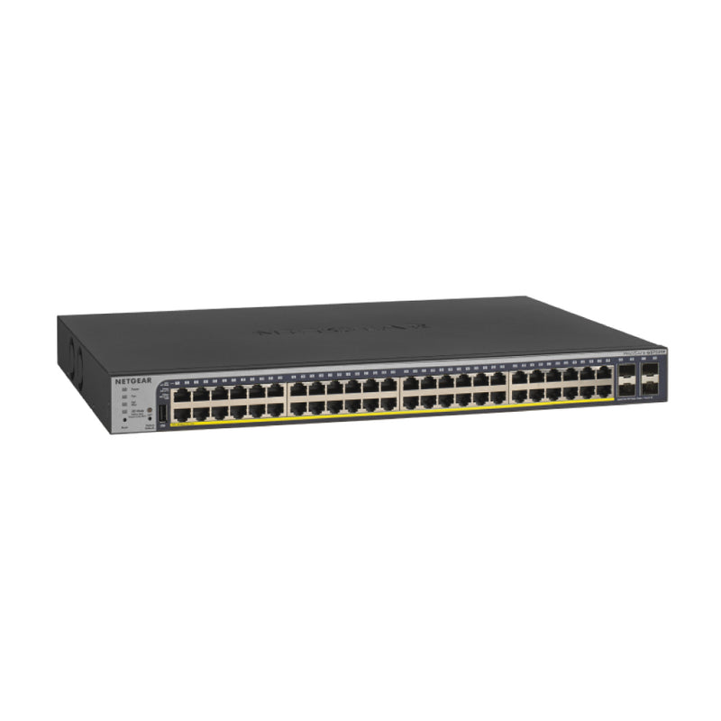 NETGEAR GS752TPv2 52-Port Gigabit Ethernet Smart Managed Pro PoE Switch - with 48 x PoE+ @ 380W
