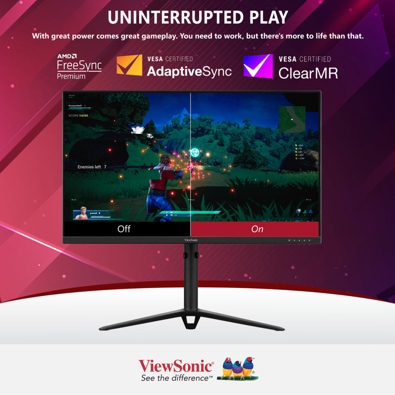 VIEWSONIC VX2728J 27” 165Hz Fast IPS Full Ergonomic Gaming Monitor