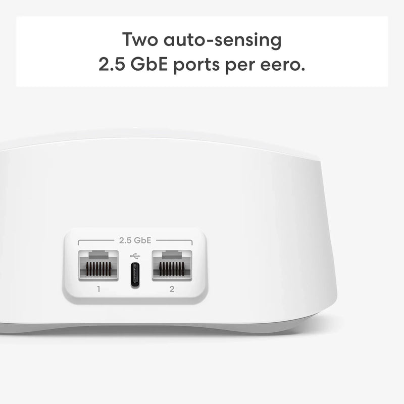 eero 7 Dual-band Mesh Wi-Fi 7 2.5G Router - 2 Pack