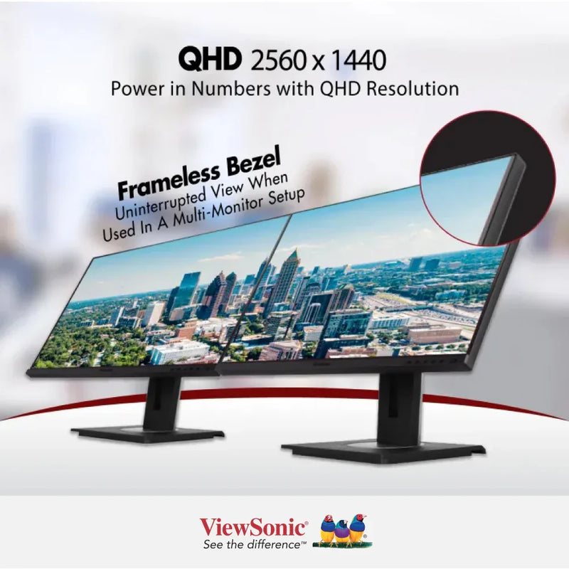 VIEWSONIC VG2756-2K 27” QHD Docking Monitor