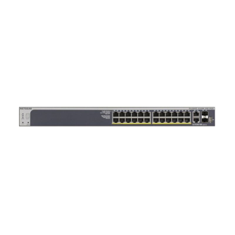 NETGEAR GS728TXP 28-Port Gigabit/10G Stackable Smart Managed Pro PoE Switch - with 24 x PoE+ @ 195W