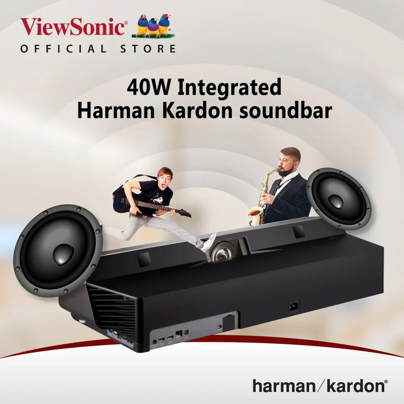 VIEWSONIC X1000-4K+ 4K UHD Ultra Short Throw LED Projector 3840 x 2160