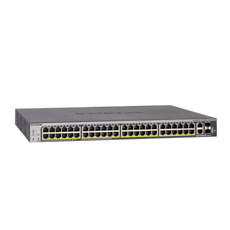 NETGEAR GS752TXP 52-Port Gigabit/10G Stackable Smart Managed Pro PoE Switch - with 48 x PoE+ @ 390W