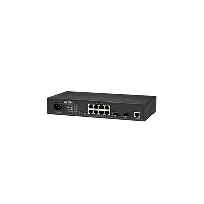 VOLKTEK MEN-3410 8 Ports GbE Managed Access Switch with 2 SFP Ports and Intl. AC Power