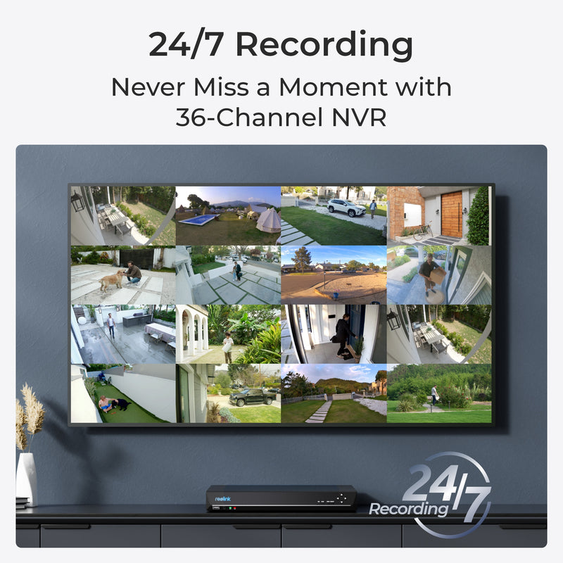 REOLINK NVS36 36-Channel NVR with 48TB Storage Capacity