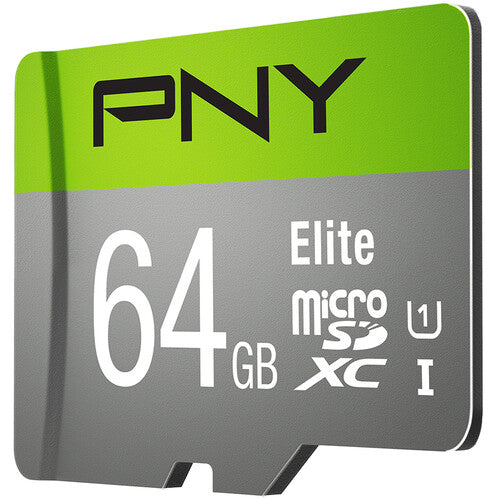 PNY Elite Class 10 U1 microSD Flash Memory Card 64GB