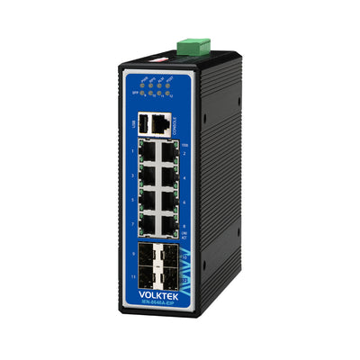 VOLKTEK IEN-8648A-EIP 8 Ports GbE Ethernet/IP Switch with 4 SFP Ports