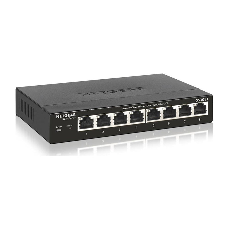NETGEAR GS308T 8-Port Gigabit Ethernet Smart Managed Pro Switch