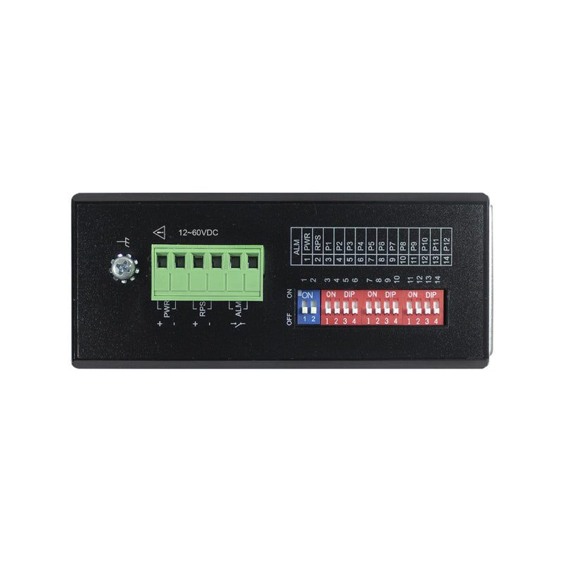 VOLKTEK IEN-8648-PN 8 Ports GbE PROFINET Compliance Managed Switch with 4 SFP Ports