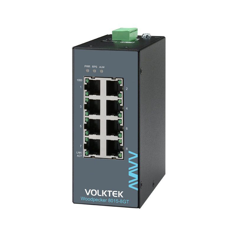 VOLKTEK Woodpecker 8015-8GT-I 8 Ports GbE Lite Managed Switch