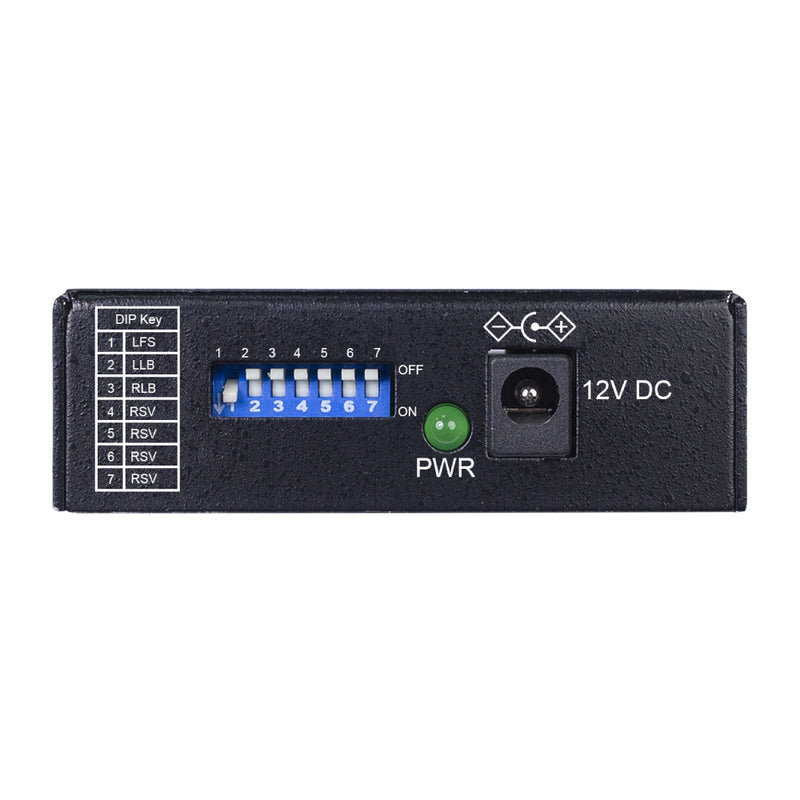 VOLKTEK HMC-672E-SC 10/100/1000BASE-T to Single Mode 1000BASE-FX Converter, SC Connector, 10km