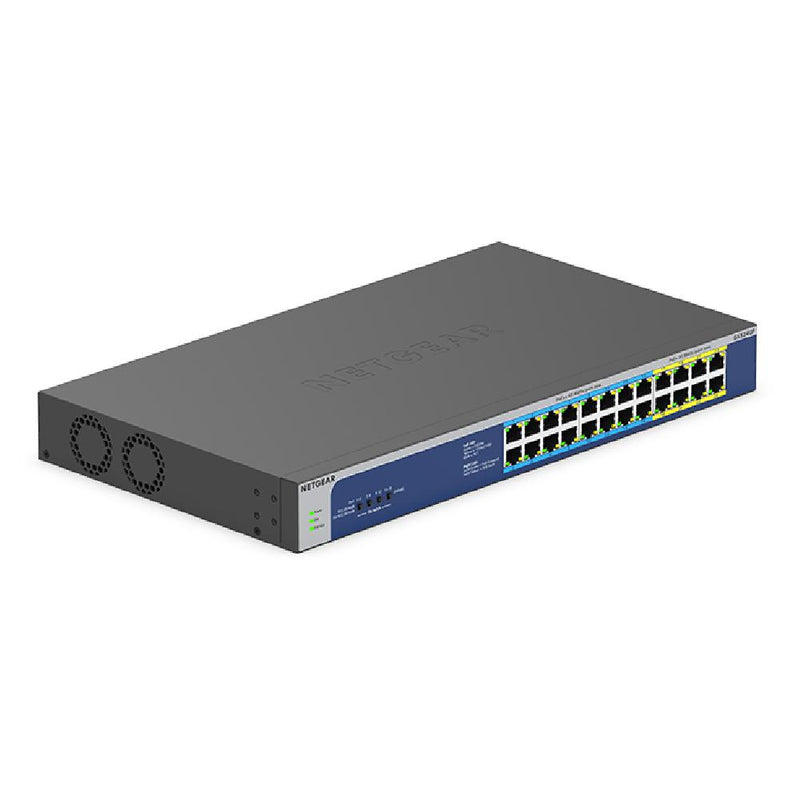 NETGEAR 24-Port Gigabit Ethernet Unmanaged PoE Switch (GS524UP) - with 8 x PoE+ and 16 x Ultra60 PoE
