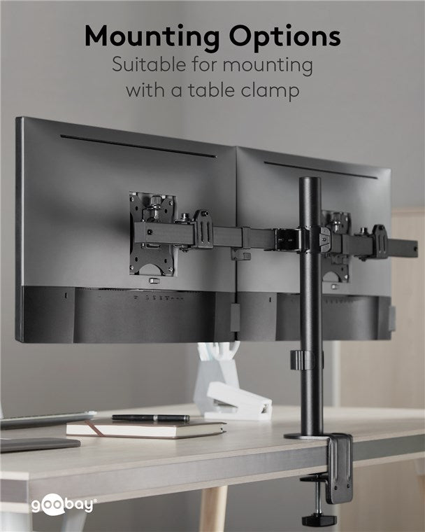 GOOBAY Double Monitor Mount Fix (17-32 Inch)