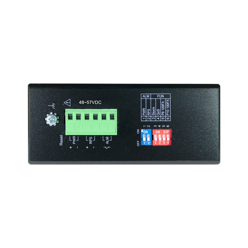 VOLKTEK IEN-8428P 8 Ports GbE Unmanaged PoE+ Switch with 2 SFP Ports