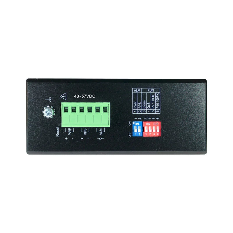 VOLKTEK IEN-8428P 8 Ports GbE Unmanaged PoE+ Switch with 2 SFP Ports