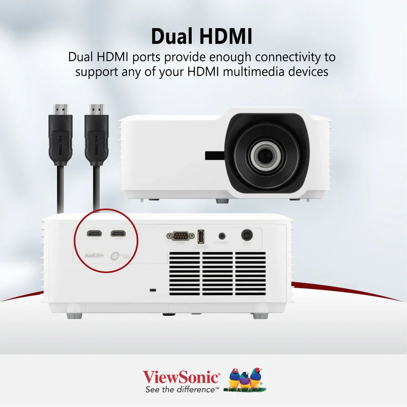 VIEWSONIC LS740W 5,000 ANSI Lumens WXGA Laser Installation Projector