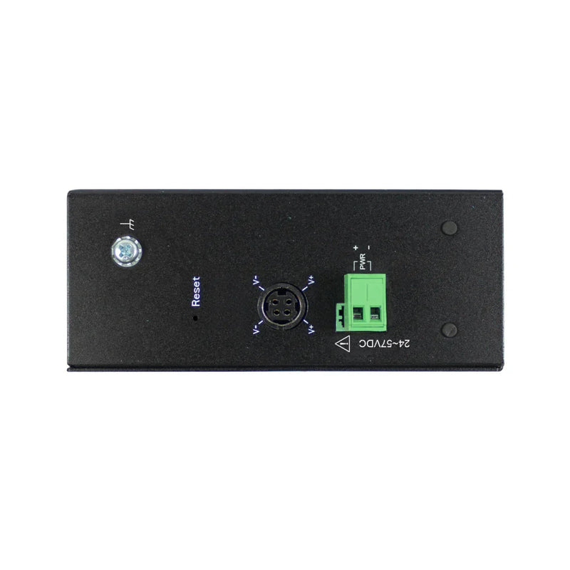 VOLKTEK IEN-8225P-24V 4 Ports GbE Unmanaged PoE+ Switch with 1 RJ45 and 2 SFP Ports