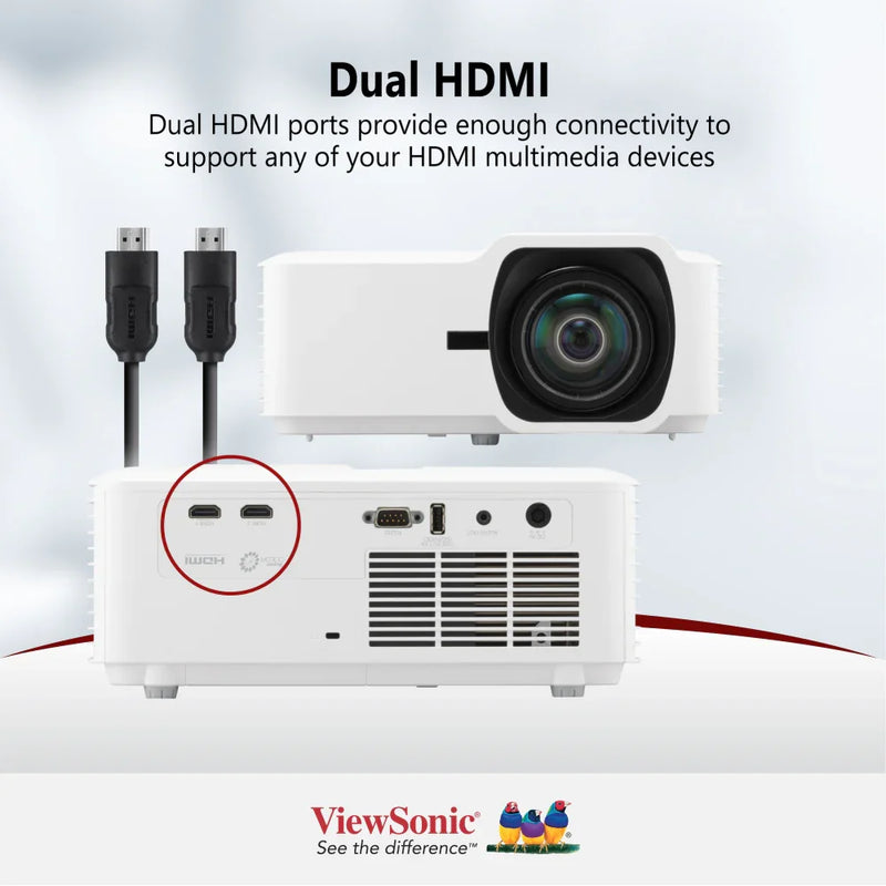 VIEWSONIC LS711HD 4,200 ANSI Lumens 1080p Short Throw Laser Installation Projector