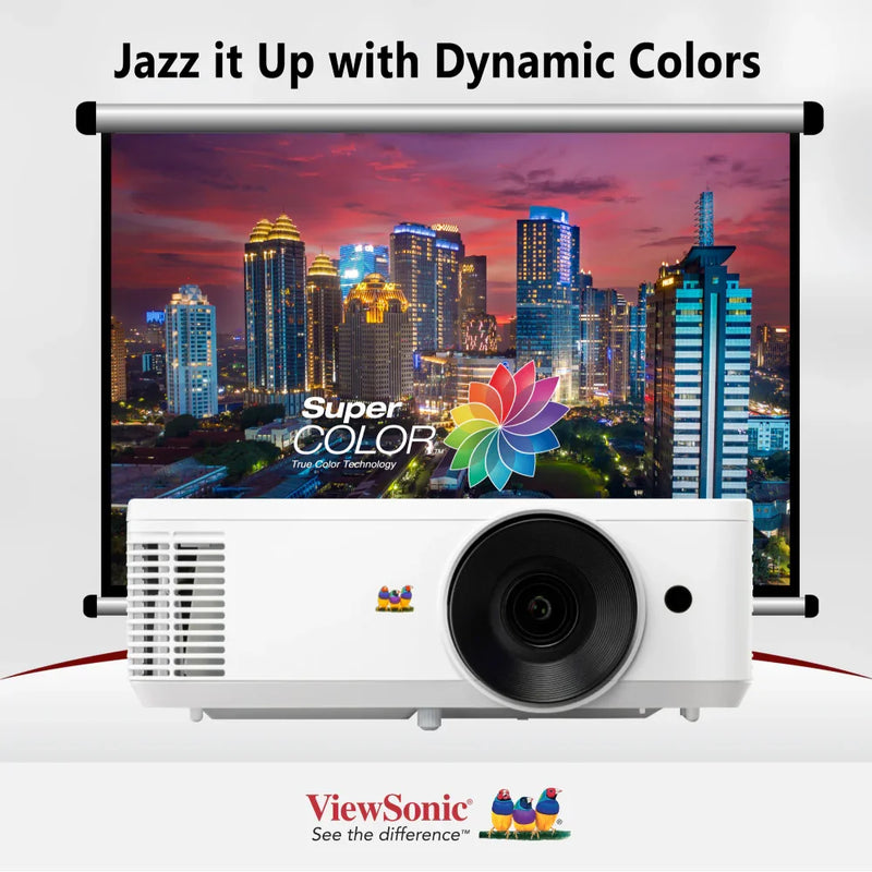 VIEWSONIC PX704HD 4,000 ANSI Lumens 1080p Home & Business Projector