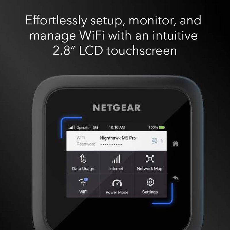 NETGEAR Nighthawk MR6550 M6 Pro 5G mmWave WiFi 6E Mobile Hotspot Router (5G SA/NSA)
