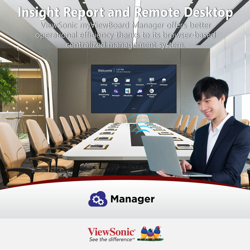VIEWSONIC CDE6530 65" 4K Presentation Display