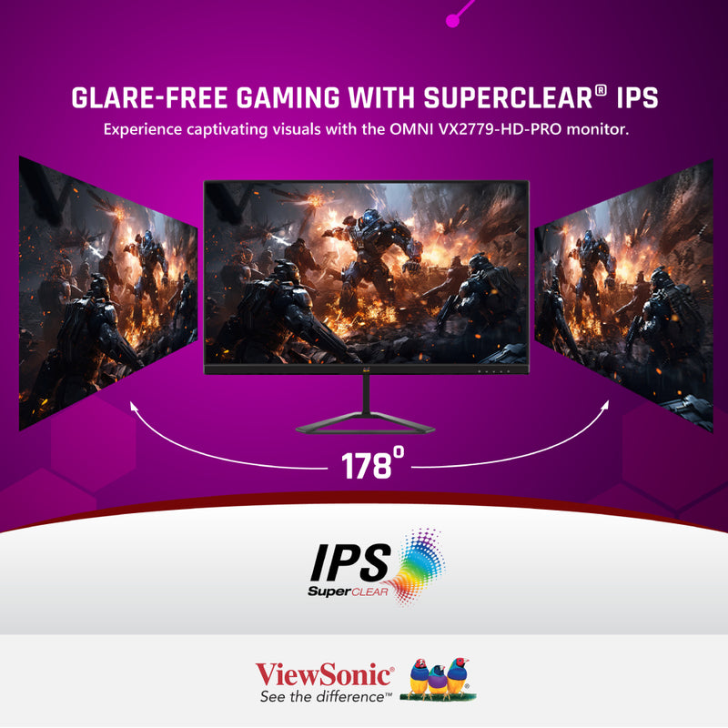 VIEWSONIC VX2779-HD-PRO 27” 180Hz Gaming Monitor