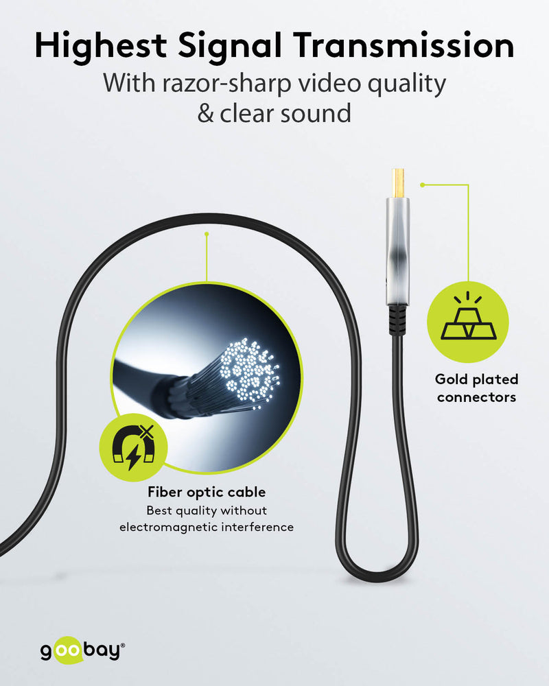 GOOBAY HDMI Optical Hybrid Cable 2.1 - 8K 60Hz