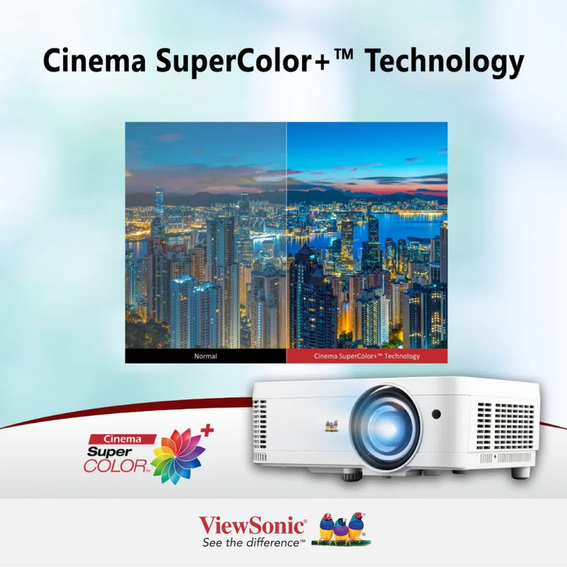 VIEWSONIC LS550WHE 3,000 ANSI Lumens WXGA LED Business/Education Projector - 1280 x 800 Resolution, 1.55-1.70 Throw Ratio