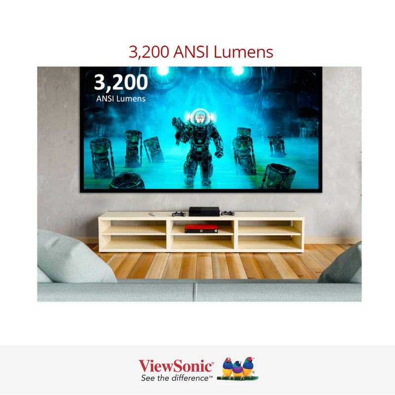 VIEWSONIC PX701-4K 3,200 ANSI Lumens 4K Home Projector