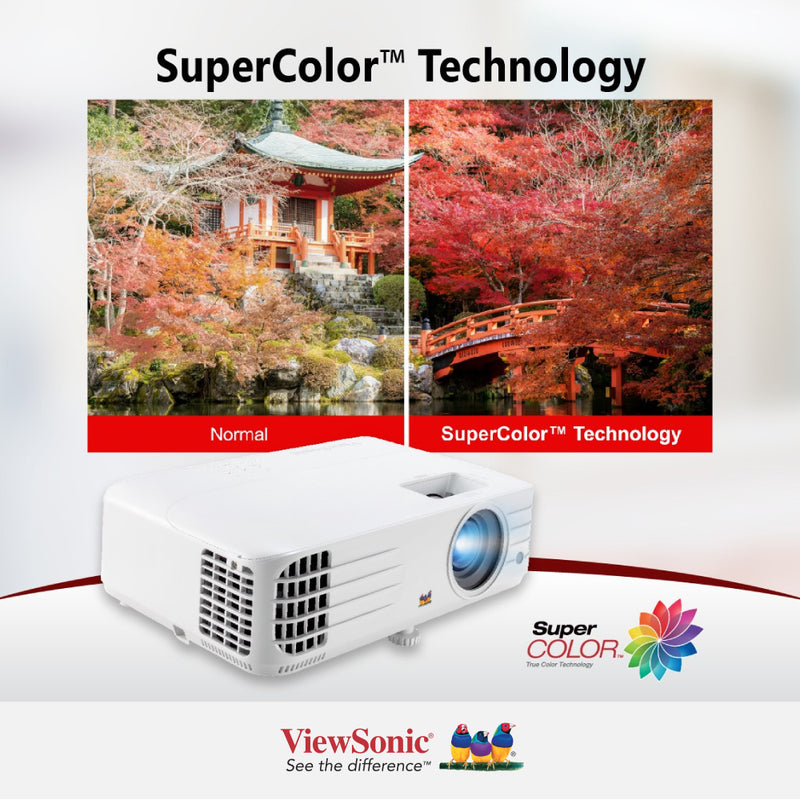 ViewSonic PX701HDH 3,500 ANSI Lumens 1080p Projector for Home and Business - 1920 x 1080 Resolution, 1.5-1.65 Throw Ratio