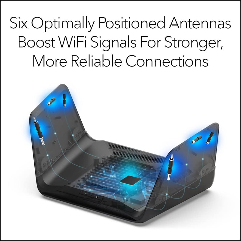 NETGEAR Nighthawk 8-Stream Tri-Band WiFi 6E Router - AXE7800 7.8Gbps (RAXE300)