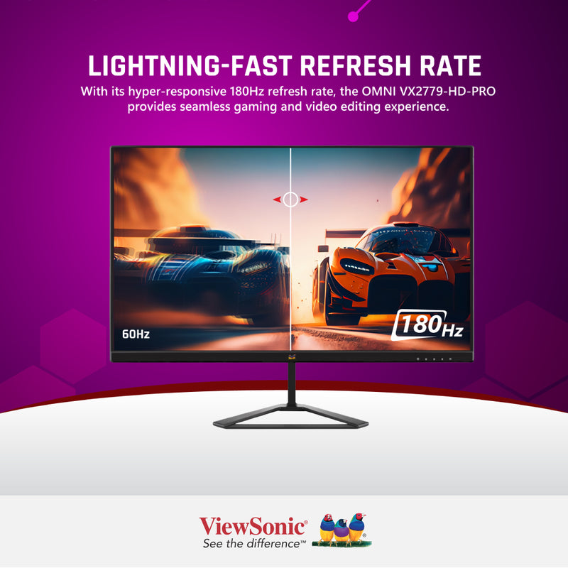 VIEWSONIC VX2779-HD-PRO 27” 180Hz Gaming Monitor