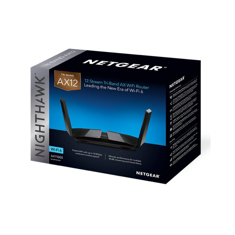 NETGEAR Nighthawk RAX200 Tri-band AX12 WiFi 6 Router - AX11000