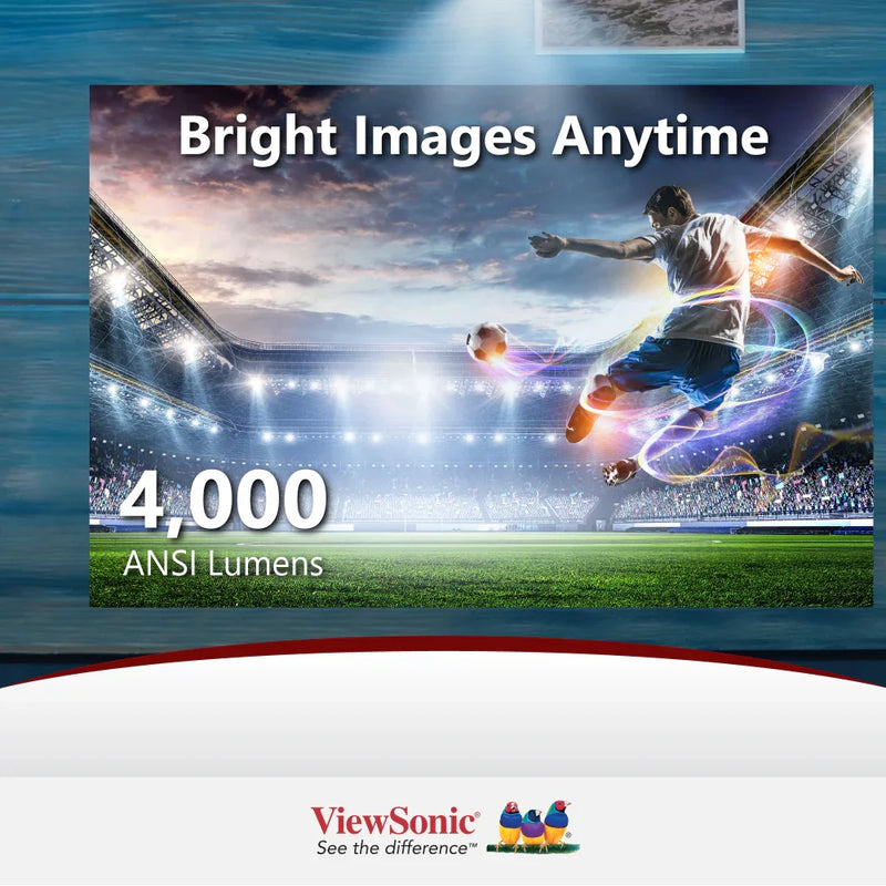 VIEWSONIC PX704HD 4,000 ANSI Lumens 1080p Home & Business Projector