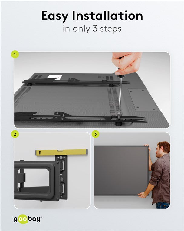 GOOBAY TV Wall mount Basic FULLMOTION (L) for TVs from 37" to 70"