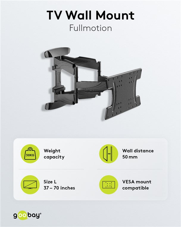 GOOBAY TV Wall mount OLED FULLMOTION (L) for TVs from 37" to 70"