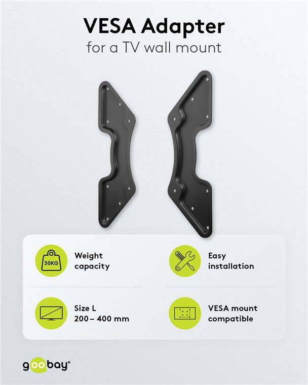 GOOBAY Adapter for TV Wall Mount with VESA Format (Max. 400 x 400 mm)