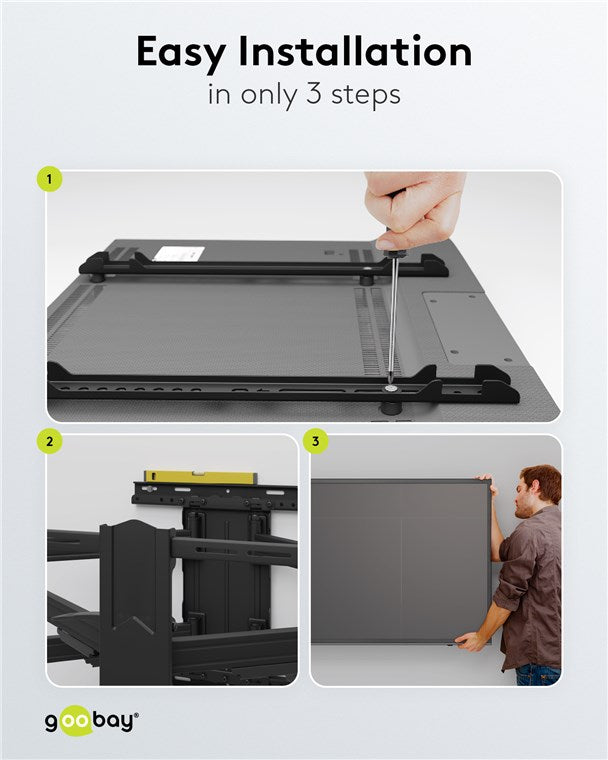 GOOBAY TV Wall mount Basic FULLMOTION (XL) for TVs from 43" to 100"