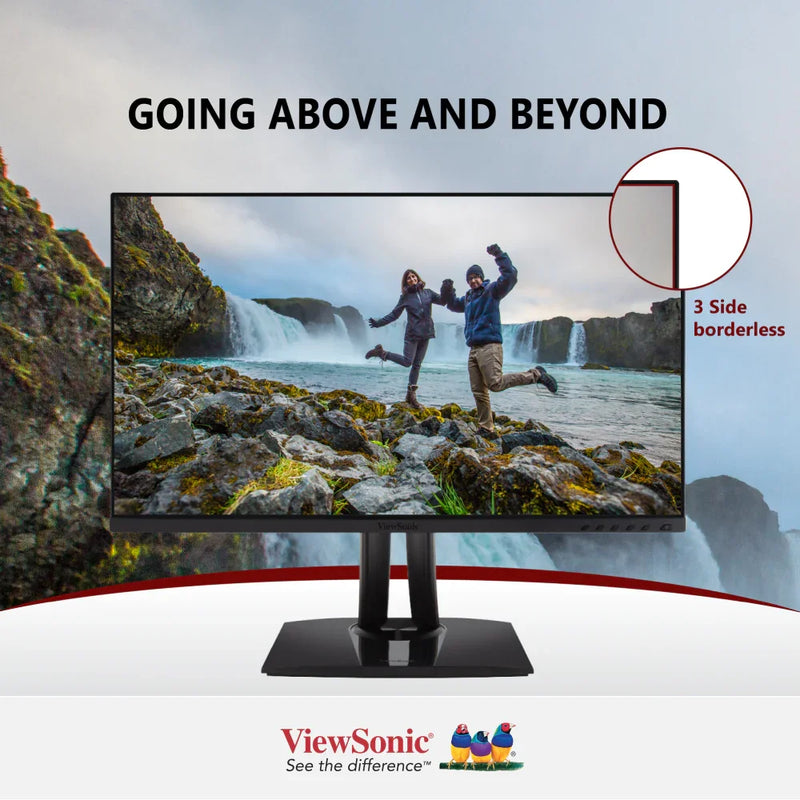 VIEWSONIC VP2756-2K 27" 2K QHD Pantone Validated 100% sRGB & Factory Pre-Calibrated Monitor with 60W USB-C