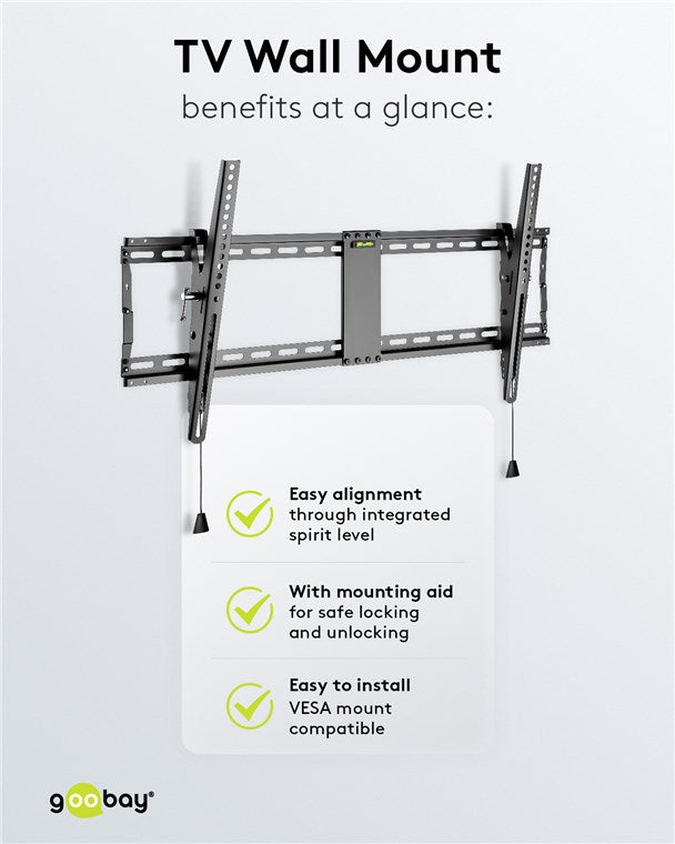 GOOBAY TV Wall Mount Pro Tilt XL (43-100 Inch)
