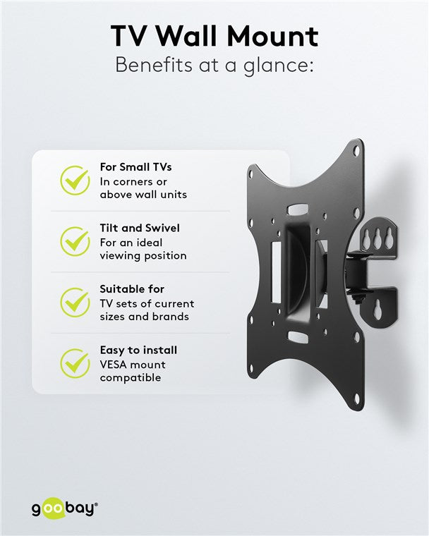 GOOBAY TV Wall Mount Basic Tilt S (23-42 Inch)