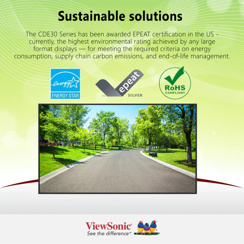 VIEWSONIC CDE8630 86" 4K Presentation Display