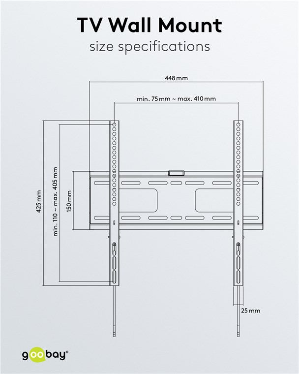 GOOBAY TV Wall Mount Pro Fixed M (32-55 Inch)