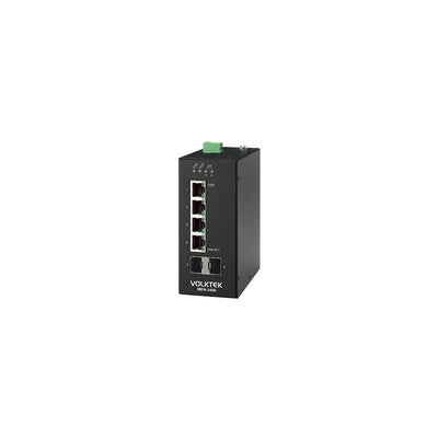 VOLKTEK MEN-3406B 4 Ports GbE Managed Access Switch with 2 SFP Ports, Extl. AC Power and Battery Charger Function